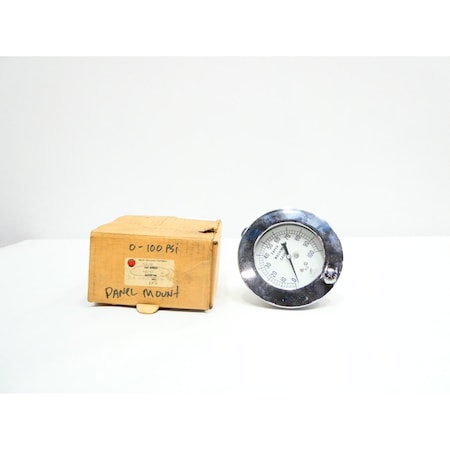Marsh 3-1/2IN 1/4IN 0-100PSI NPT PRESSURE GAUGE W6046